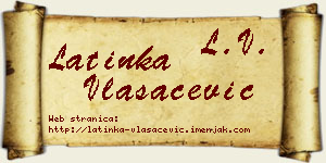 Latinka Vlasačević vizit kartica